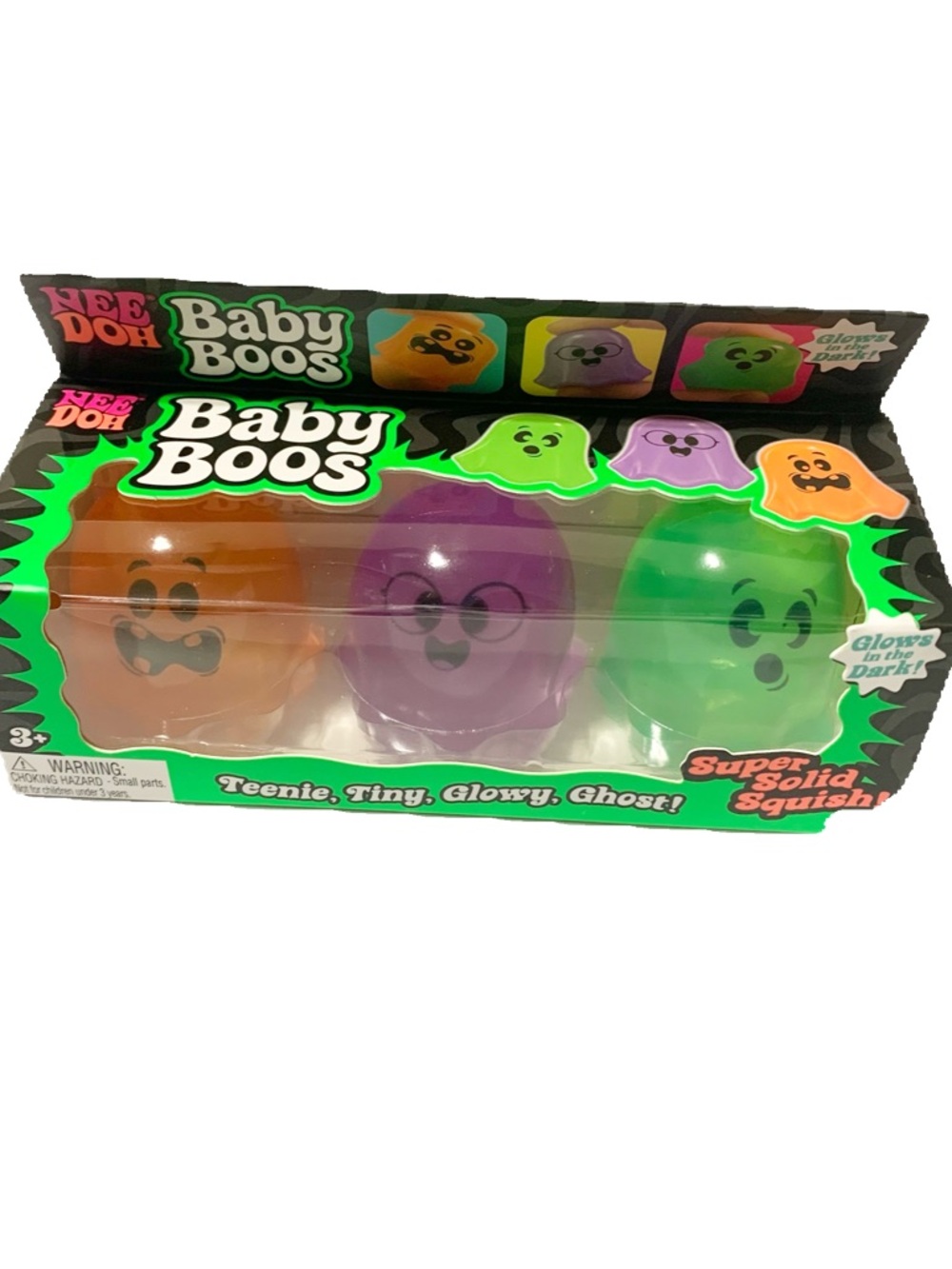 NEEDOH Baby Boos Squishies Glow in the Dark NEW SEALED NEE DOH